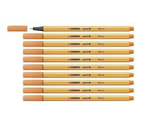 Stabilo 88/30 - Stylo Fineliner Pointe 88 - Vermillon Pâle - Paquet De 10 Pcs