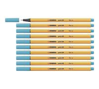 Stabilo 88/31 - Stylo Fineliner Point 88 - Bleu Clair - Paquet De 10 Pcs