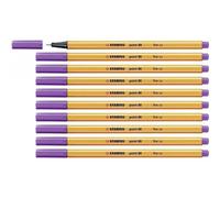 Stabilo 88/55 - Stylo Fineliner Point 88 - Violet - Paquet De 10 Pcs