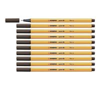 Stabilo 88/65 - Stylo Fineliner Pointe 88 - Terra D'ombra - Paquet De 10 Pcs