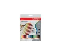 Stabilo aquacolor - Crayon de couleur - couleurs brillantes - 2.8 mm - paquet de 12
