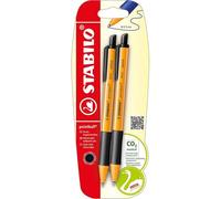 Stabilo B-43718-10 Pack Of 2 Retractable Ballpoint Pens Multi-Coloured