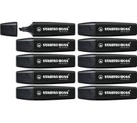 STABILO Marqueur BOSS ORIGINAL – Lot de 10 – Noir