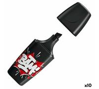 STABILO Surligneurs BOSS MINI par Snooze One – Lot de 10 – Noir