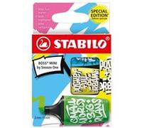 STABILO BOSS MINI by Snooze One marqueur 3 pièce(s) Pointe biseautée Bleu, Vert, Jaune G