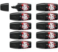 STABILO BOSS MINI by Snooze One - Mini surligneur - Lot x 10 surligneurs fluo - Noir