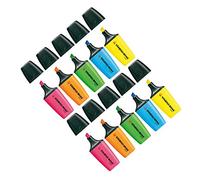 STABILO Boss Mini Lot de 2 paquets de 5 surligneurs Jaune, bleu, vert, orange, rose