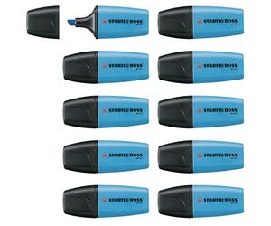 STABILO BOSS MINI marqueur 1 pièce(s) Pointe biseautée Bleu