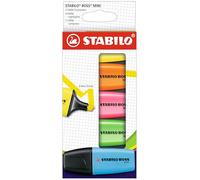 STABILO Surligneur Boss Mini - couleurs assorties - étui carton de 5
