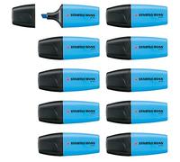 Surligneur - STABILO BOSS MINI - lot de 10 - bleu