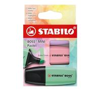 Surligneur BOSS MINI Pastel, étui carton de 3