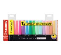 STABILO Boss Original 15 marqueurs fluorescents
