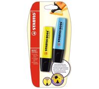 Stabilo Boss Original, jaune/bleu, Lot de 2 ? Surligneur. G