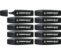 STABILO Marqueur BOSS ORIGINAL – Lot de 10 – Noir