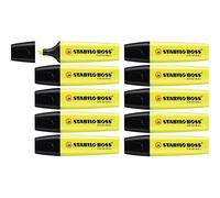 STABILO BOSS ORIGINAL marqueur 10 pièce(s) Pointe biseautée Jaune