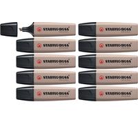 Stabilo Boss Original Nature, lot de 10 surligneurs, couleur Cendré 193