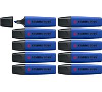 STABILO Surligneur BOSS ORIGINAL NatureCOLORS Wildflower Edition – lot x10 – bleu chardon