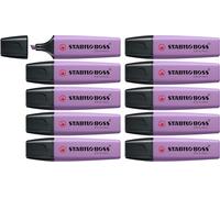STABILO BOSS ORIGINAL NatureCOLORS Wildflower Edition - Surligneur - lot x10 surligneurs - mauve glycine