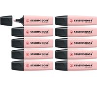 STABILO BOSS ORIGINAL NatureCOLORS Wildflower Edition - Surligneur - lot x10 surligneurs - rose pivoine