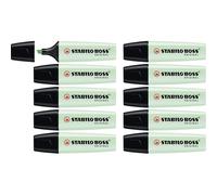 STABILO Boss Original Pastel 10 marqueurs fluorescents menthe