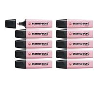 STABILO Boss Original Pastel 10 marqueurs fluorescents rose