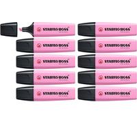 Stabilo Boss Original Pastel, lot de 10 surligneurs, couleur Fuchsia froid 158