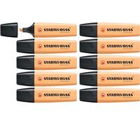 STABILO BOSS ORIGINAL Pastel - Surligneur - Lot x 10 surligneurs - sorbet abricot