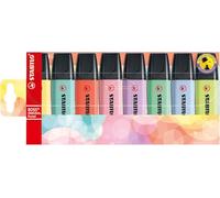 STABILO Surligneur Boss Original – couleurs pastel assorties – étui de 8