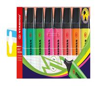 Surligneur Stabilo Boss couleurs assorties - Pochette de 8