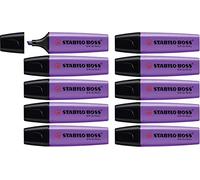 STABILO BOSS ORIGINAL - Surligneur - Lot x 10 surligneurs fluo - Lavande