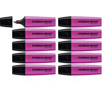 STABILO BOSS ORIGINAL – Surligneur – Violet Magenta – Pointe biseautée – Lot 10 unités