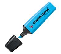 STABILO BOSS ORIGINAL Surligneur pointe biseautée 2 et 5 mm - Bleu fluo