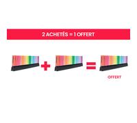 STABILO BOSS ORIGINAL Surligneurs Arty pointe biseautée 2 et 5 mm - Set de bureau de 23 coloris assortis fluos et pastels - Offre 2 achetés = 1 offert