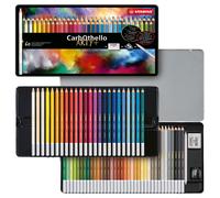 STABILO Crayon pastel CarbOthello, étui métal 60 crayons, 60 couleurs différentes