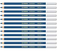 STABILO CarbOthello - Crayon de couleur - Lot x 12 crayons pastel fusain - Bleu de Prusse moyen (1400/400)