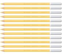 STABILO CarbOthello - Crayon de couleur - Lot x 12 crayons pastel fusain - Jaune de Naples (1400/695)