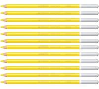 STABILO CarbOthello - Crayon de couleur - Lot x 12 crayons pastel fusain - Jaune permanent primaire (1400/205)