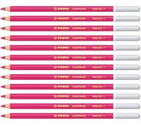 STABILO CarbOthello - Crayon de couleur - Lot x 12 crayons pastel fusain - Magenta (1400/335)