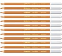 STABILO CarbOthello - Crayon de couleur - Lot x 12 crayons pastel fusain - Ocre brûlé (1400/620)