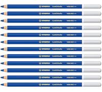 STABILO CarbOthello - Crayon de couleur - Lot x 12 crayons pastel fusain - Outremer (1400/405)