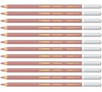 STABILO CarbOthello - Crayon de couleur - Lot x 12 crayons pastel fusain - Rose violacé (1400/642)
