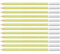 STABILO CarbOthello - Crayon de couleur - Lot x 12 crayons pastel fusain - Vert jaune citron (1400/560)