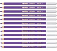 STABILO CarbOthello - Crayon de couleur - Lot x 12 crayons pastel fusain - Violet foncé (1400/385)