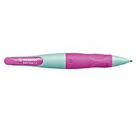 STABILO Crayon d'écriture EASYergo 1.4 pour gaucher Turquoise/Rose fluo