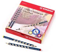Stabilo Crayon graphite ergonomique EASYgraph - Classpack de 48-8 x gaucher et 40 x droitier - pétrole - HB