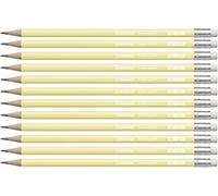 STABILO Crayon graphite Swano pastel- lot de 10 crayons de papier- jaune pastel