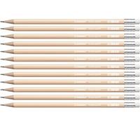 STABILO Crayon papier Swano pastel- Lot x 12 crayons graphite HB - pêche pastel