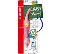 STABILO EASY STYLO À BILLE ERGONOMIQUE POUR GAUCHER COULEUR PASTEL ROU