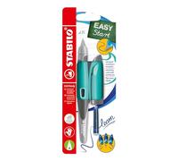 STABILO EASYBIRDY Stylo plume ergonomique pour droitier Vert aqua/menthe + outil pour échange de plume