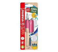 STABILO EASYbirdy Timber - Stylo plume enfant - Blister carton x 1 stylo plume - droitier + 1 e réglage - rose